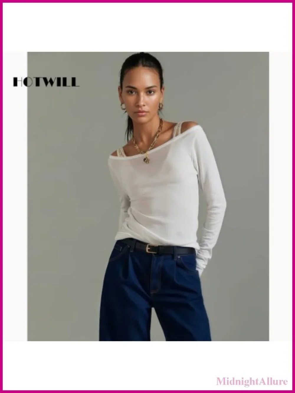 4 Pack Women Skinny Belts PU Leather Thin Waist Belt Jeans Dress